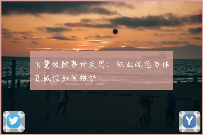 飞鹭致歉事件反思：职业规范与体育诚信如何维护